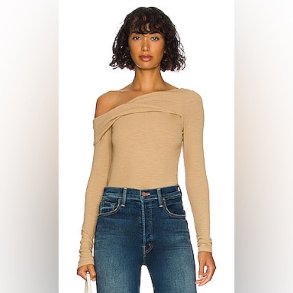 NWT Free People Addie Layering Top in Winter Wheat